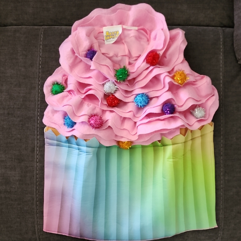 Rasta Imposta Ultimate Cupcake Child Costume 7-10 with Cherry Headband